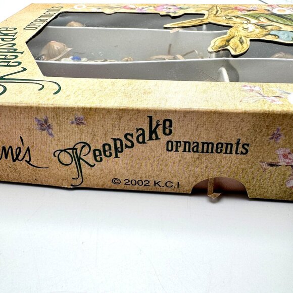 Katherines Collection Keepsake Bunny Ornaments Set Of 6 NOS In Original Box Vtg - Picture 16 of 16